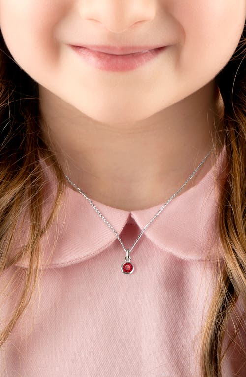 Tiny Blessings Sterling Silver Tb® Birthstone 12-14" Necklace In Metallic