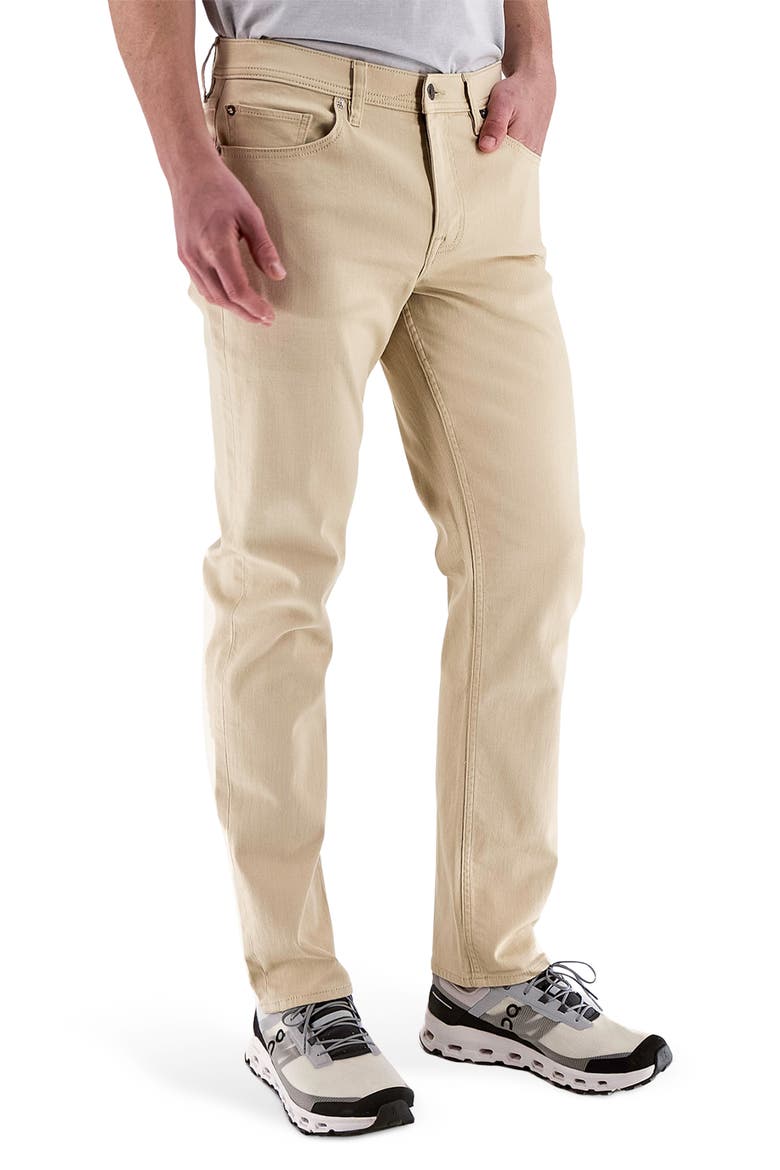 Slim Straight Leg Jeans, Main, color, DK BEIGE/ KHAKI