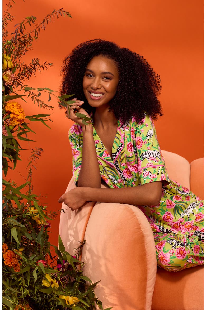 Printed Pajamas, Alternate, color, GREEN/ PRINT