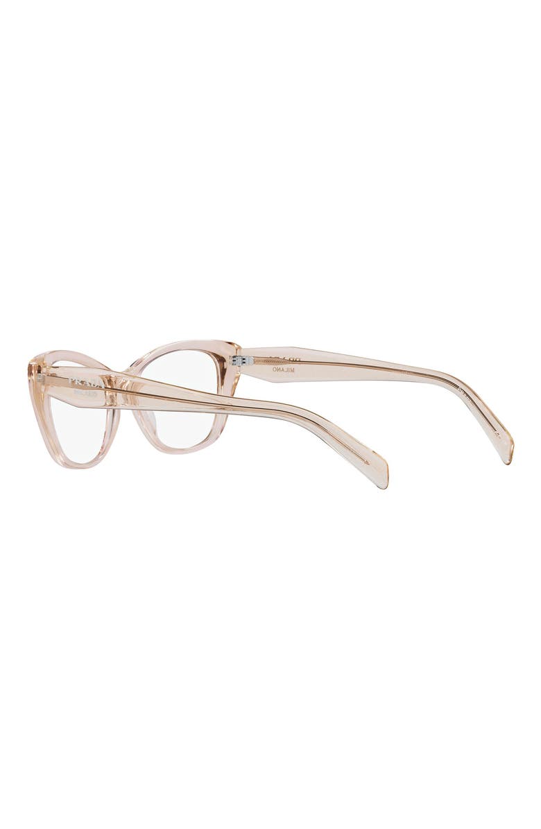Prada 52mm Cat Eye Optical Glasses, Alternate, color, Clear