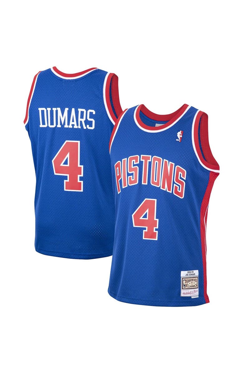 Mitchell & Ness Men's Mitchell & Ness Joe Dumars Blue Detroit Pistons Hardwood Classics Swingman Jersey, Alternate, color, 