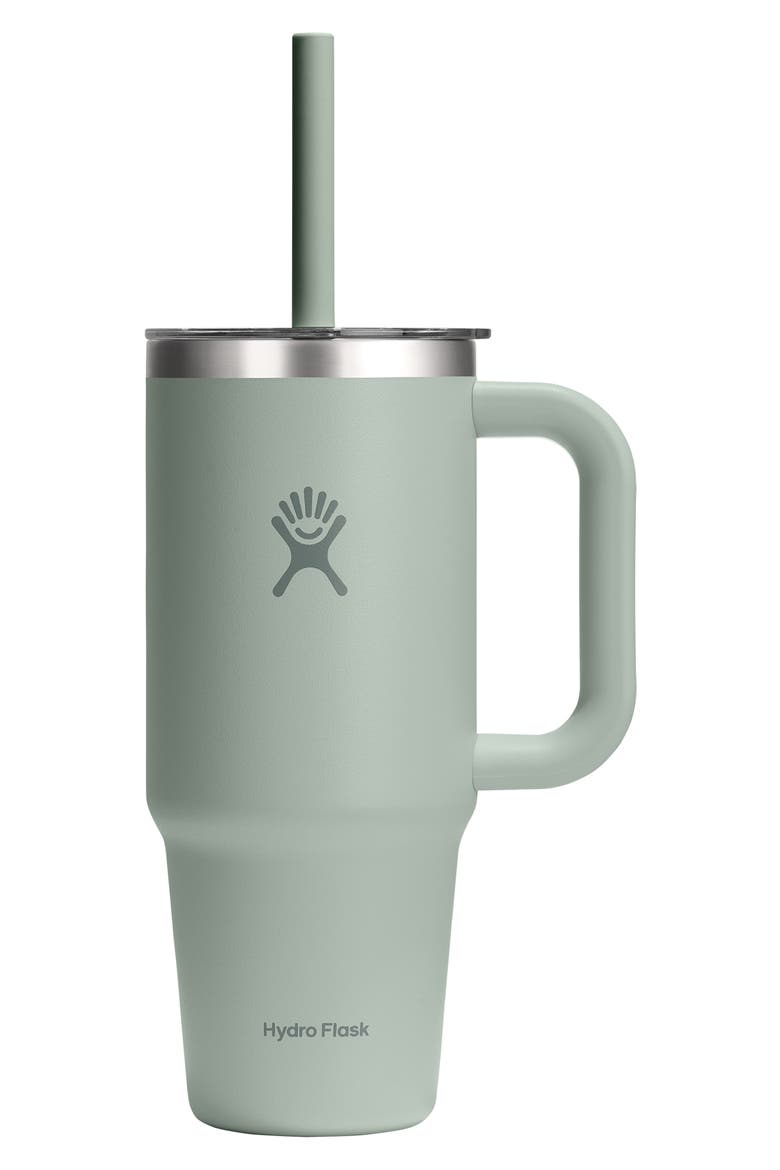 24-Ounce Clear Lid Travel Tumbler, Main, color, AGAVE