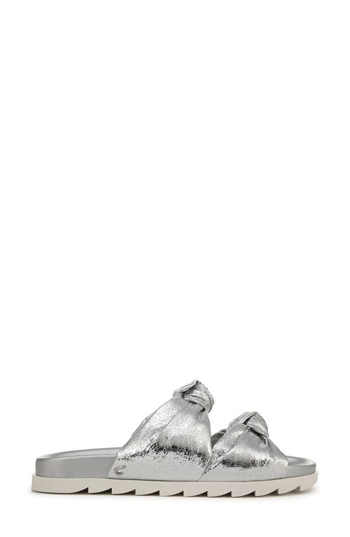 Circus Ny By Sam Edelman Estelle Double Knotted Footbed Sandals In Soft Silver