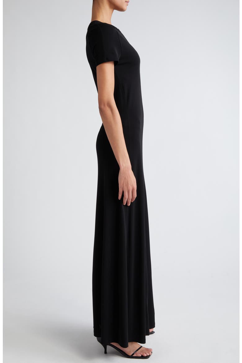 Fluid Jersey Maxi T-Shirt Dress, Alternate, color, BLACK
