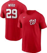 Nike Men's Nike James Wood Red Washington Nationals Fuse Name & Number T-Shirt