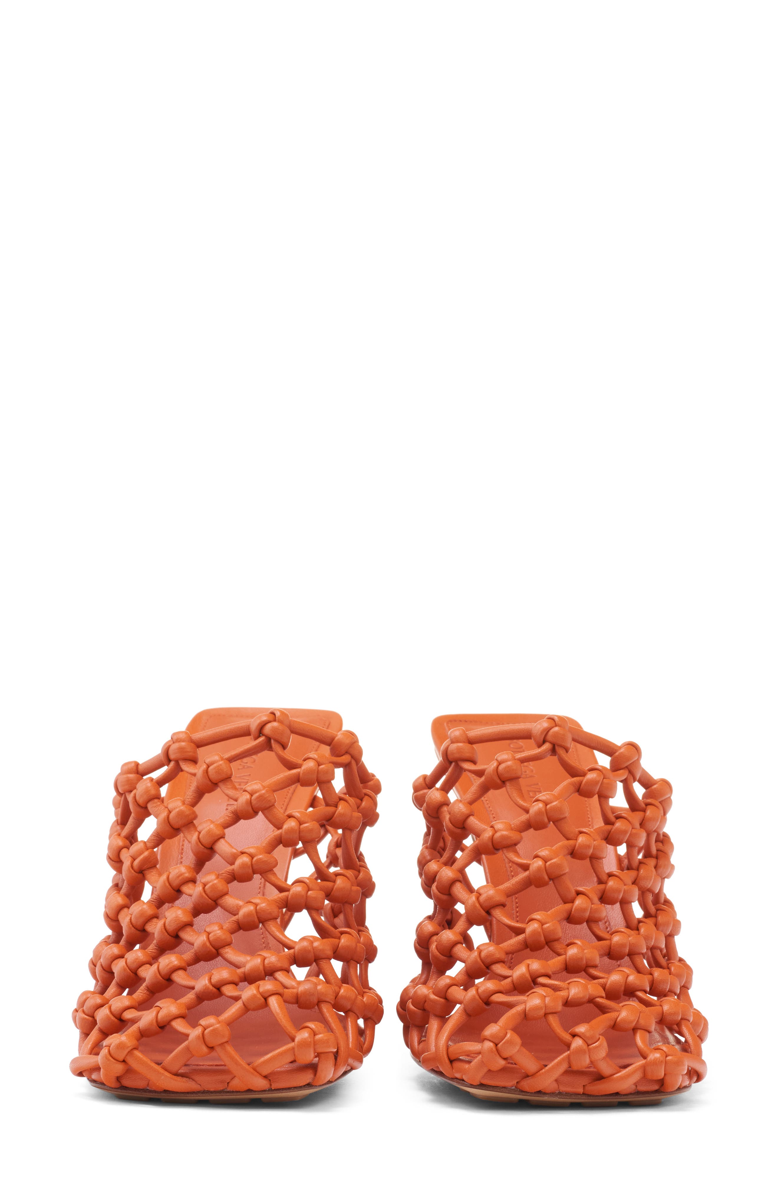 Bottega Veneta Knotted Weave Pump, Alternate, color, Burned Orange