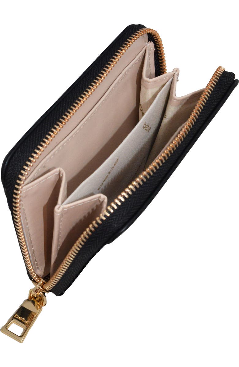 bebe Sofie Small Satche with Matching Wallet, Alternate, color, Black