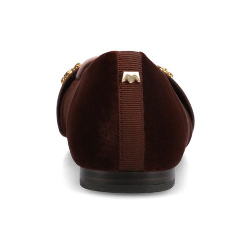 Birdies The Sparrow Loafer Velvet Jewel In Brown