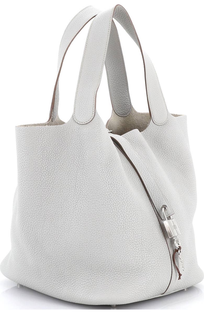 Pre-Owned Hermes Picotin Lock Bag Clemence GM, Alternate, color, Gris Perle