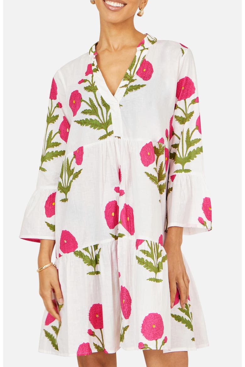 Cotton Tunic Dress, Alternate, color, White