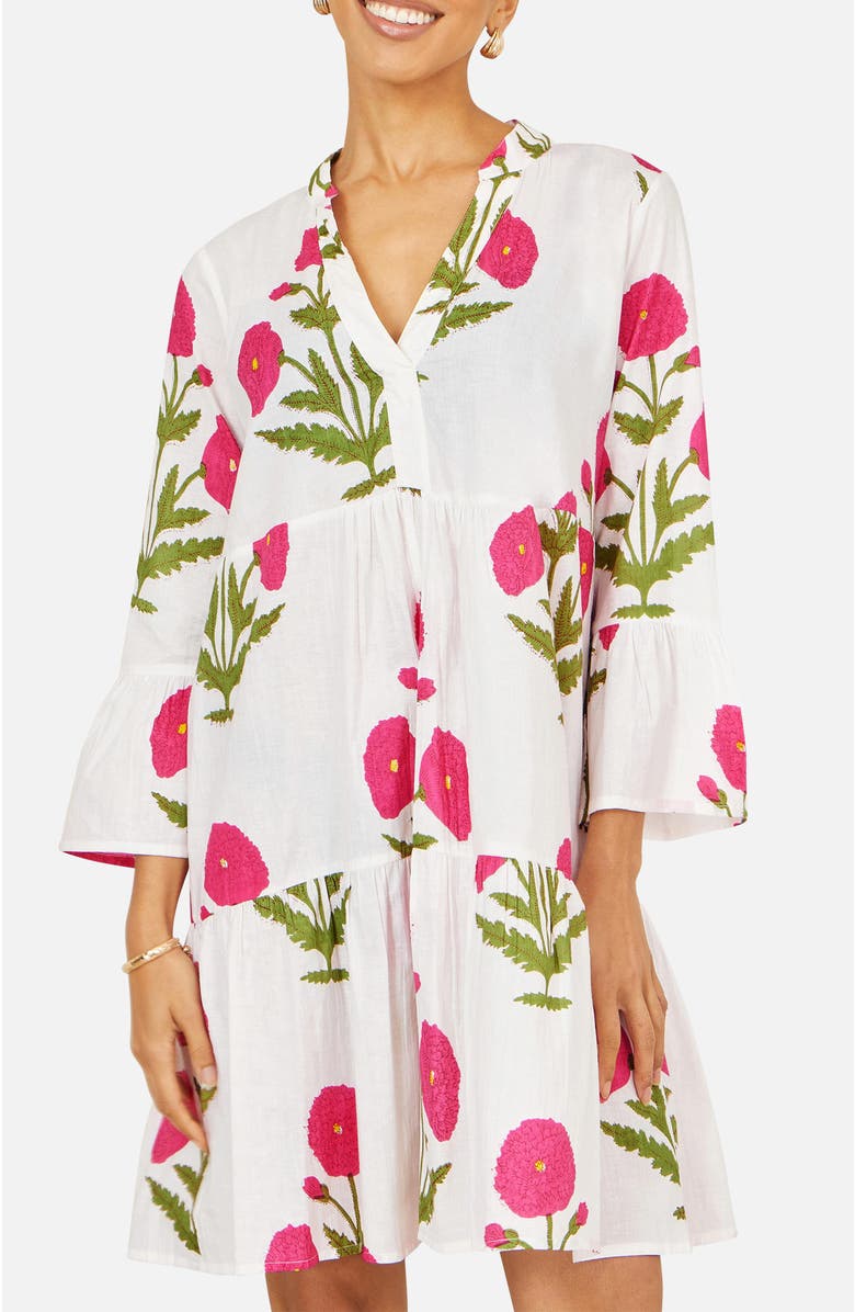 Yumi Cotton Tunic Dress, Alternate, color, White