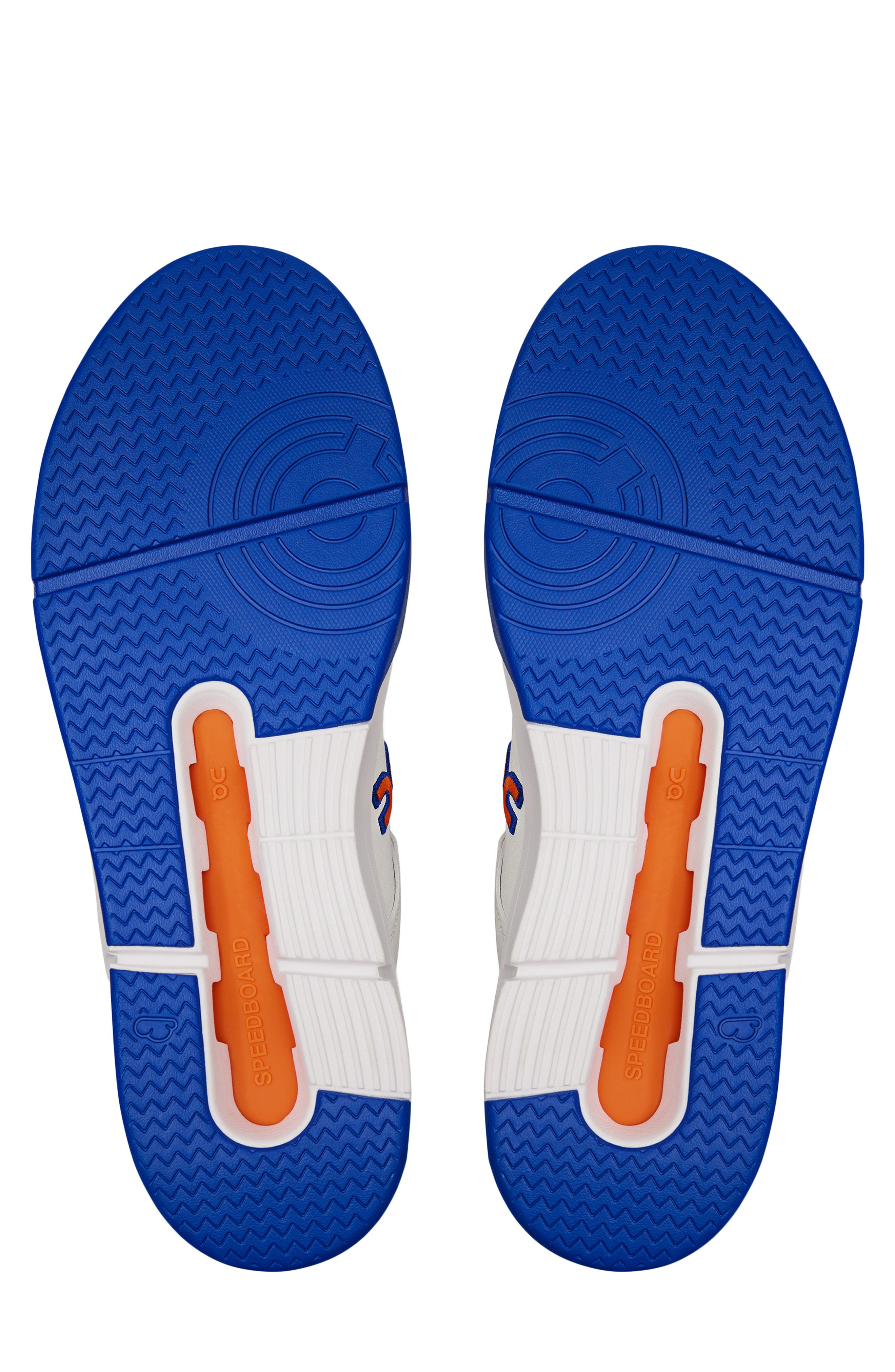 On THE ROGER CH Varsity Tennis Sneaker, Alternate, color, White/ Indigo