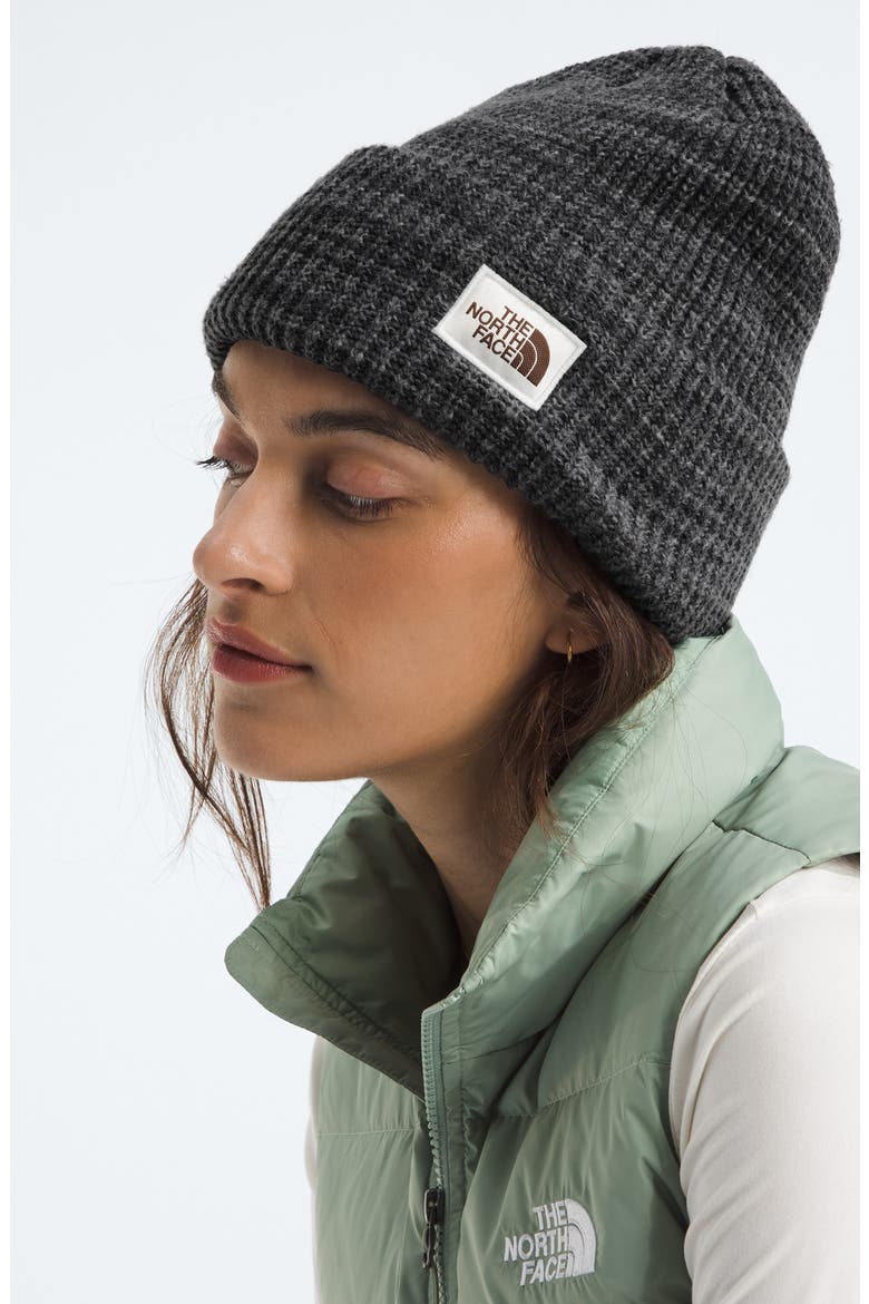 Salty Bae Knit Beanie, Alternate, color, TNF BLACK/ TNF BLACK