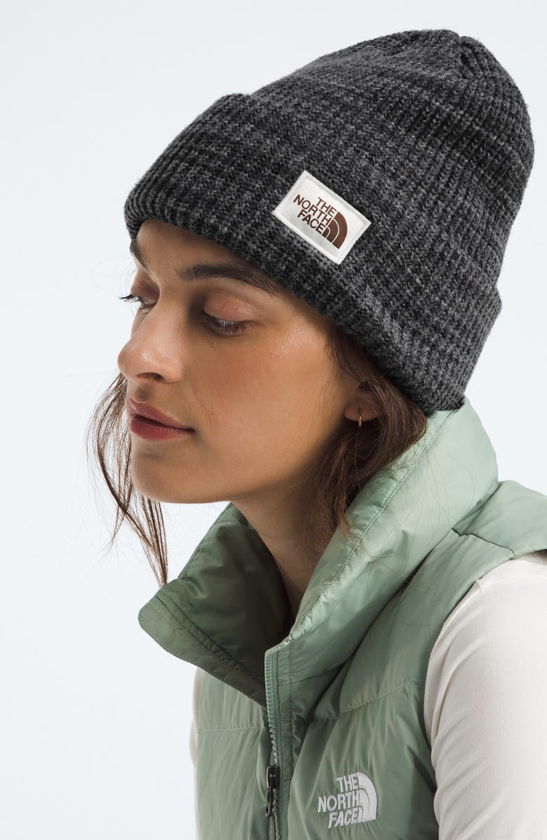 The North Face Salty Bae Knit Beanie, Alternate, color, Tnf Black/ Tnf Black