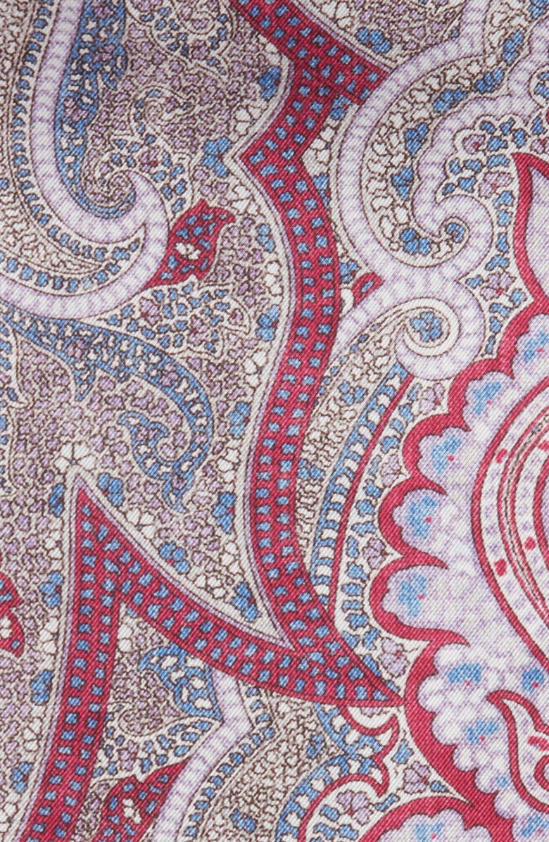 EDWARD ARMAH Floral Silk Pocket Square, Alternate, color, 