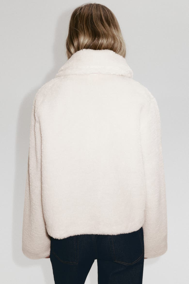 Pile Jacket, Alternate, color, Light beige