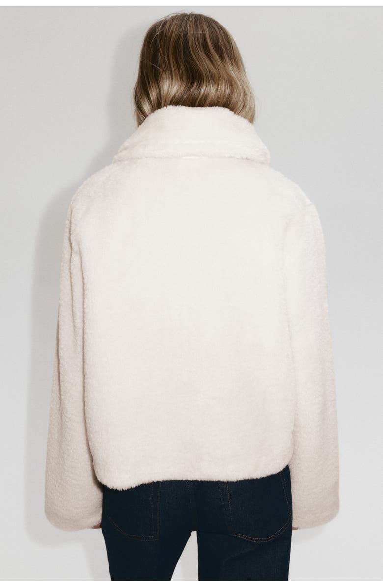 H&M Pile Jacket, Alternate, color, Light Beige