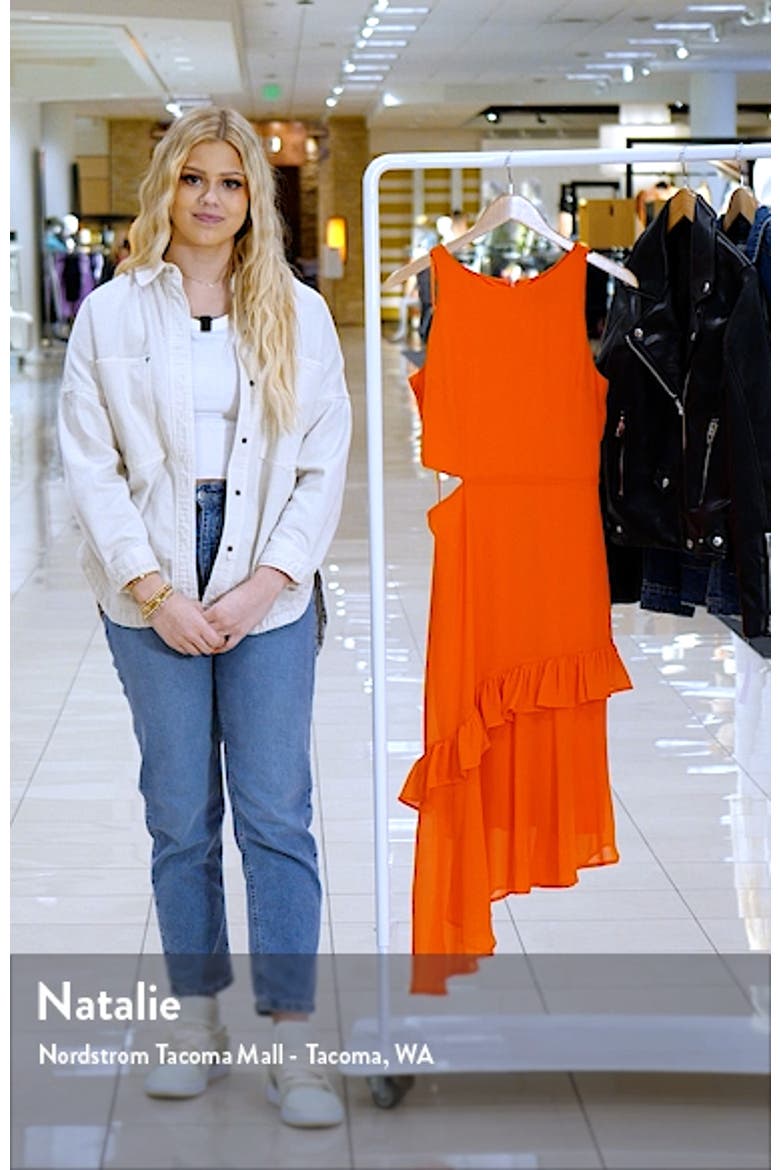 Ruffle Cutout Midi Dress video