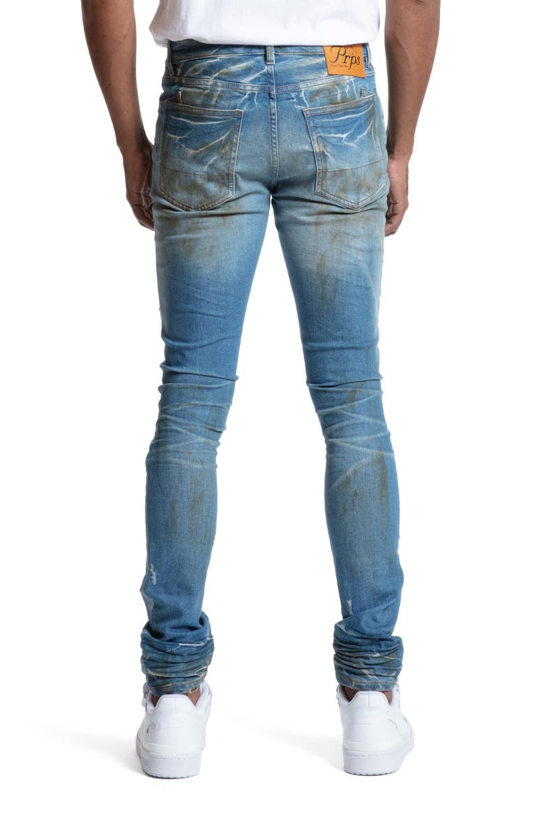 Fenella Distressed Skinny Fit Jeans, Alternate, color, BLUE