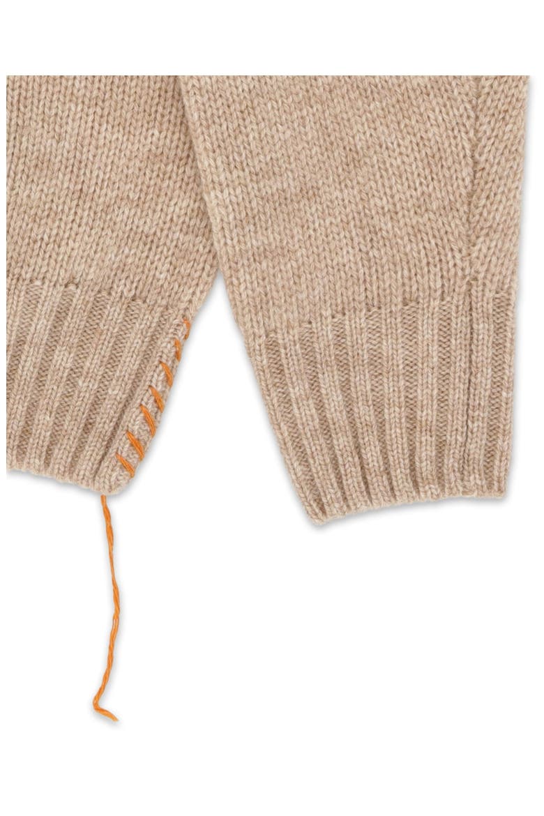 High Neck Merino Wool Jumper, Alternate, color, Ecru