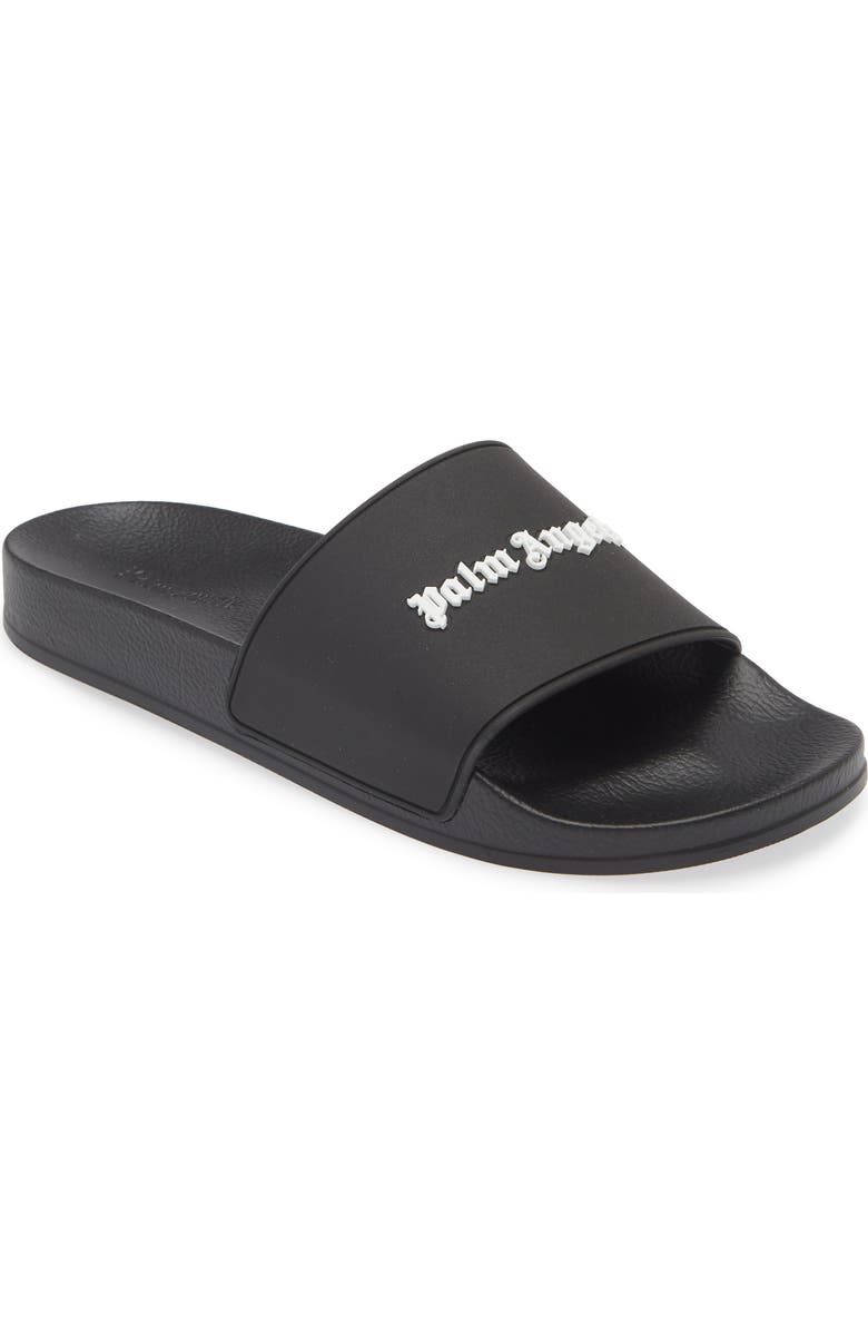 Palm Angels Essential Logo Pool Slide Sandal, Main, color,