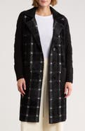 Love Token Plaid Longline Cardigan
