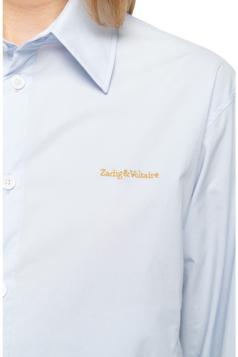 Toria Button Shirt, Alternate, color, BLEU OXFORD