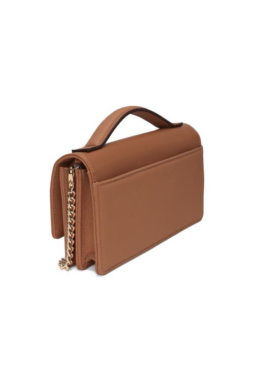 Gorski Top Handle Purse With Crossbody Chain In Black