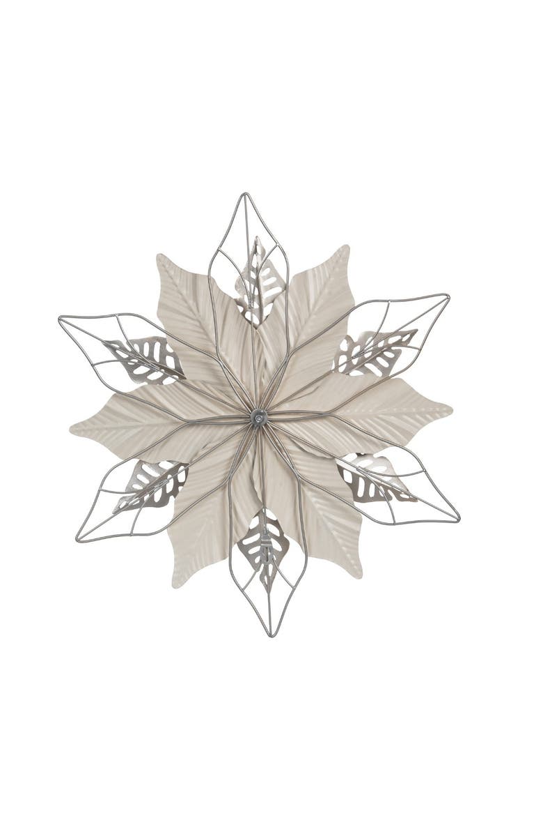 Gallerie II Christmas Poinsettia Wall Hanging Gold Decorative Art Sculpture 18", Alternate, color, Gold