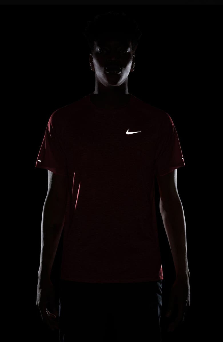 Nike Stride Dri-FIT ADV Running T-Shirt, Alternate, color, Light Crimson
