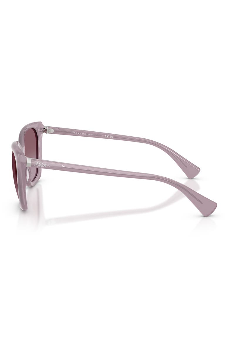 56mm RA5330U Gradient Butterfly Sunglasses, Alternate, color, MILKY LILAC / PURPLE