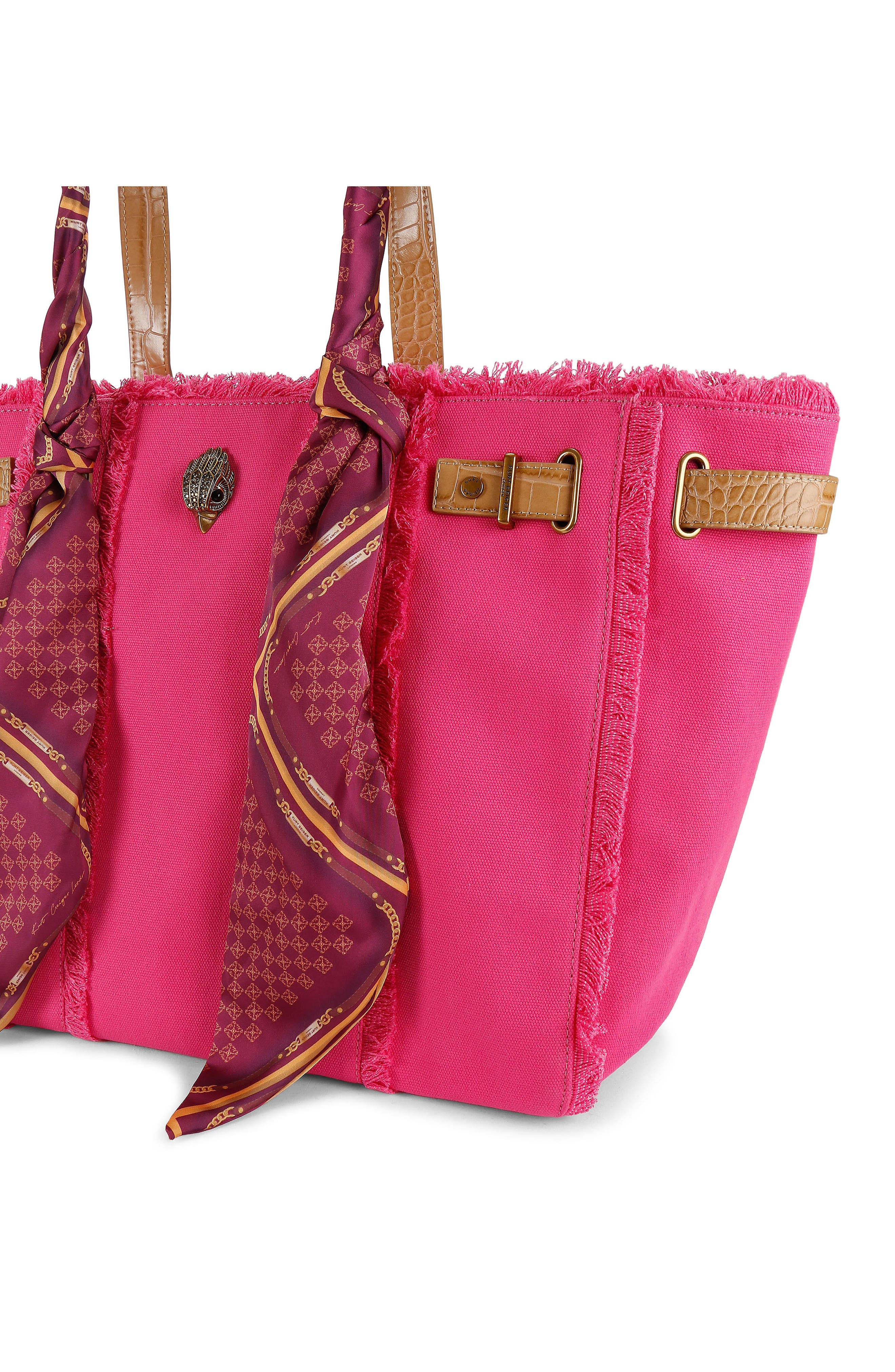 Sloane Shopper Scarf Tote, Alternate, color, FUCHSIA
