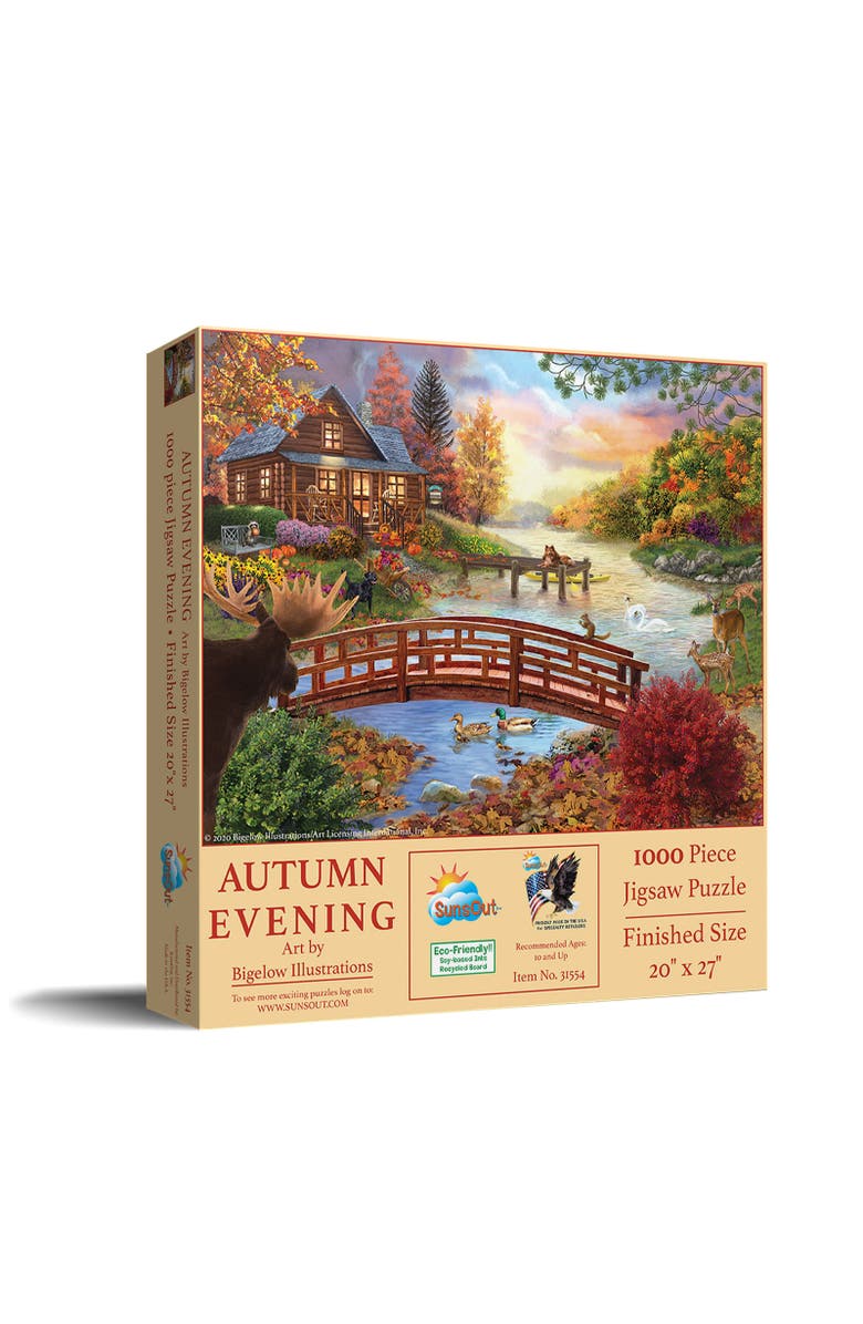 Sunsout Autumn Evening 1000 piece Jigsaw Puzzle for Adults, Main, color, Multicolor