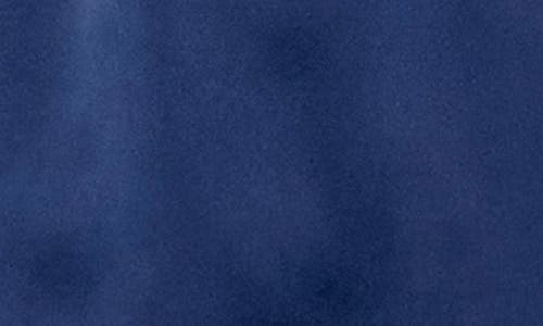 Melloday Mixed Media Illusion Dress In Navy