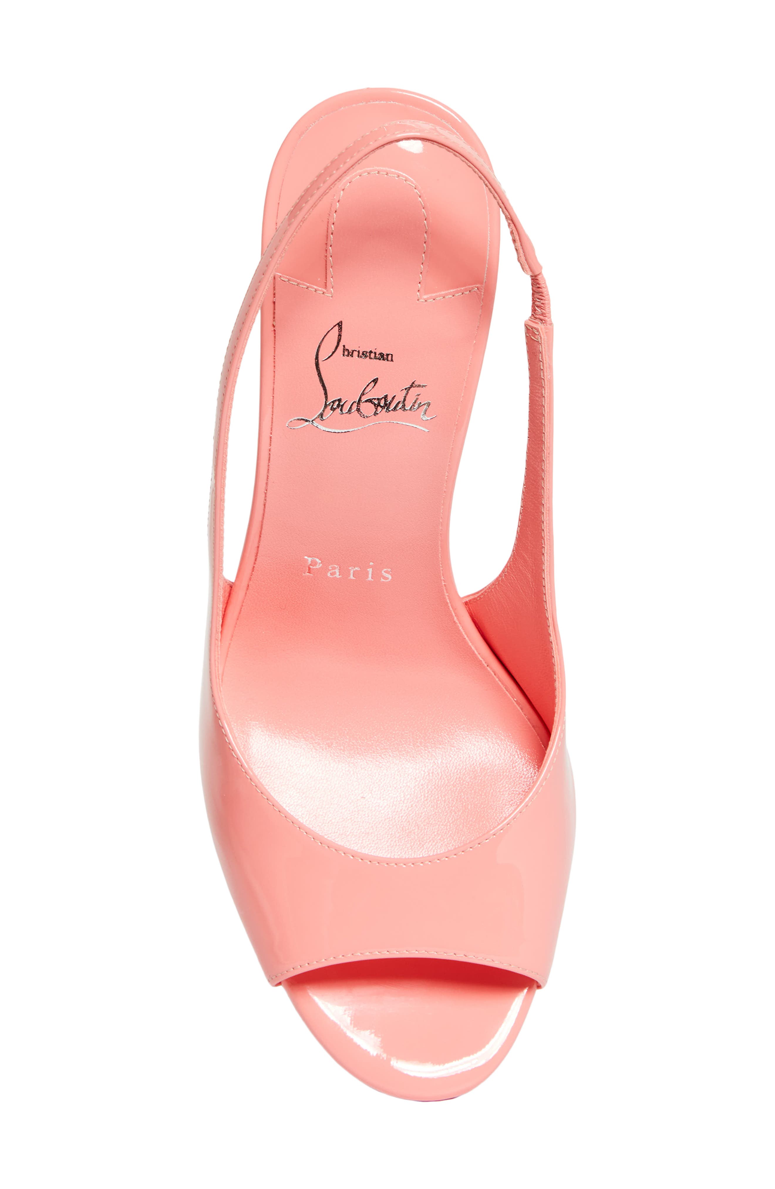 Sofia Z Peep Toe Slingback Pump, Alternate, color, GRAPEFRUIT
