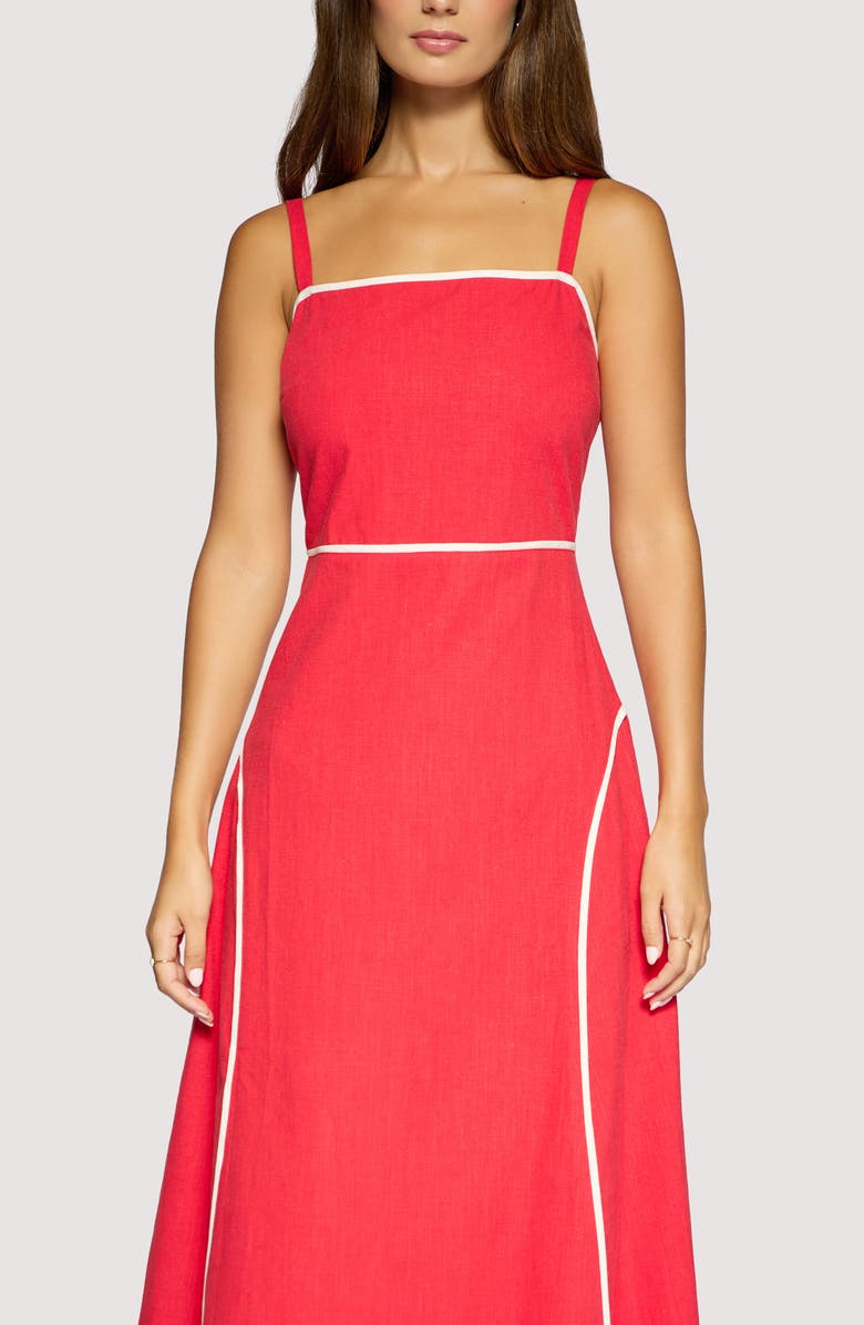 Lost + Wander Saffron Muse Maxi Sundress, Alternate, color, Red