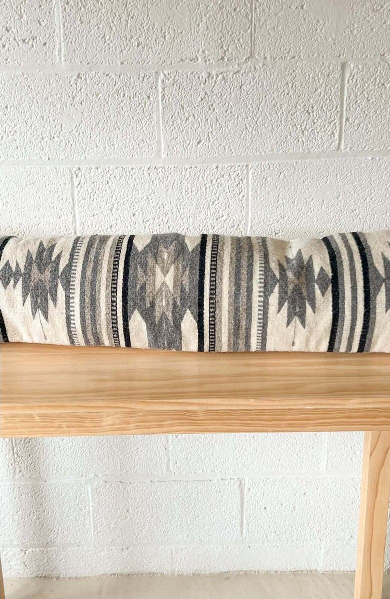 Loom Imports Lumbar Pillow No. 6 - Cover Only, Alternate, color, Grey, White, Dark Grey