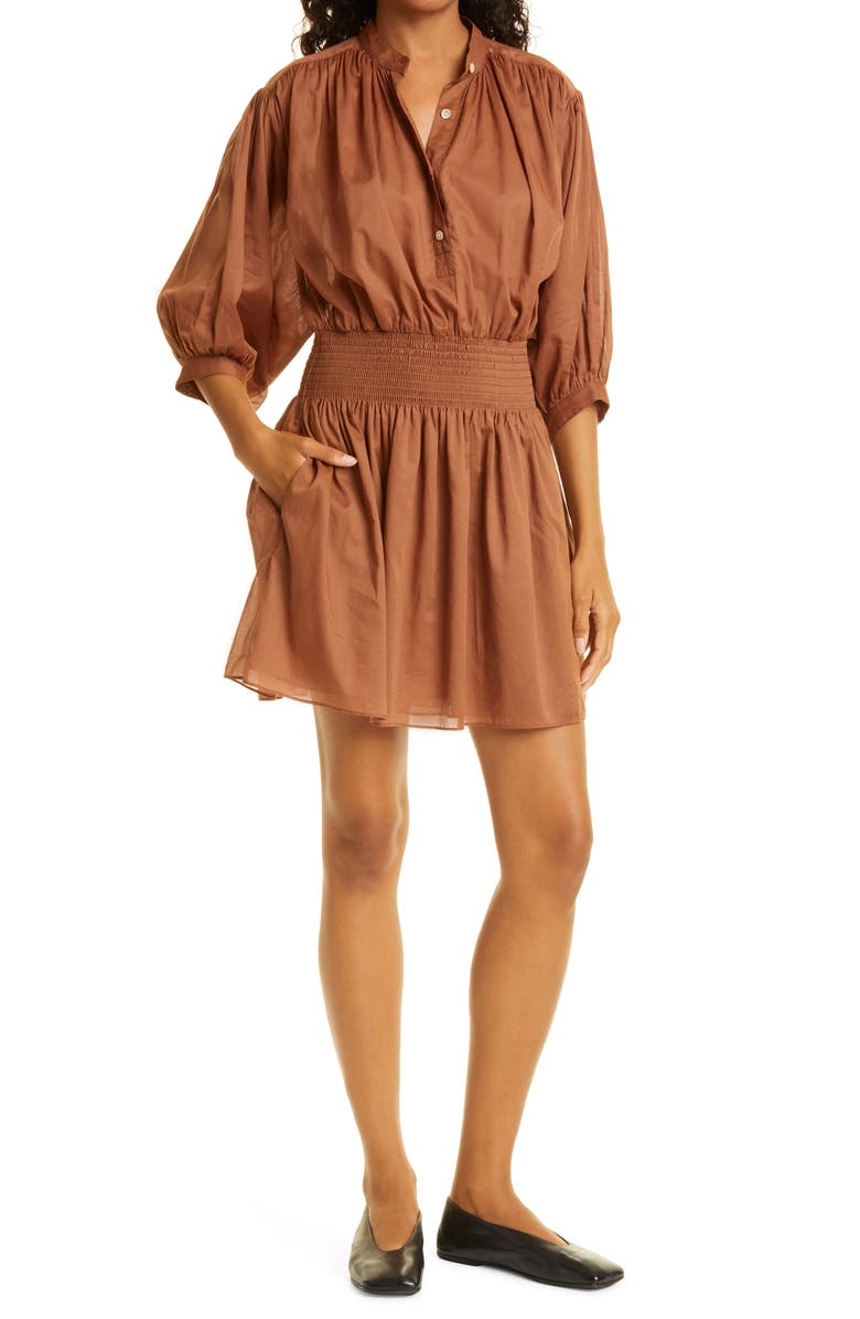 Rebecca Taylor Cotton Voile Shirtdress, Main, color,
