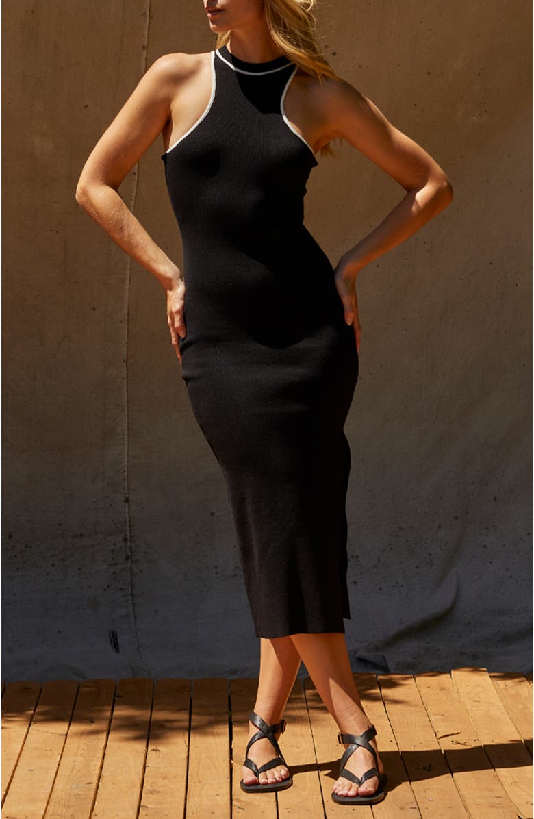 CRESCENT Racerback Knit Midi Dress, Alternate, color, 