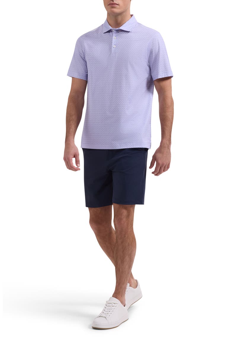 Victor OoohCotton® Palm Tree Print Polo, Alternate, color, LAVENDER