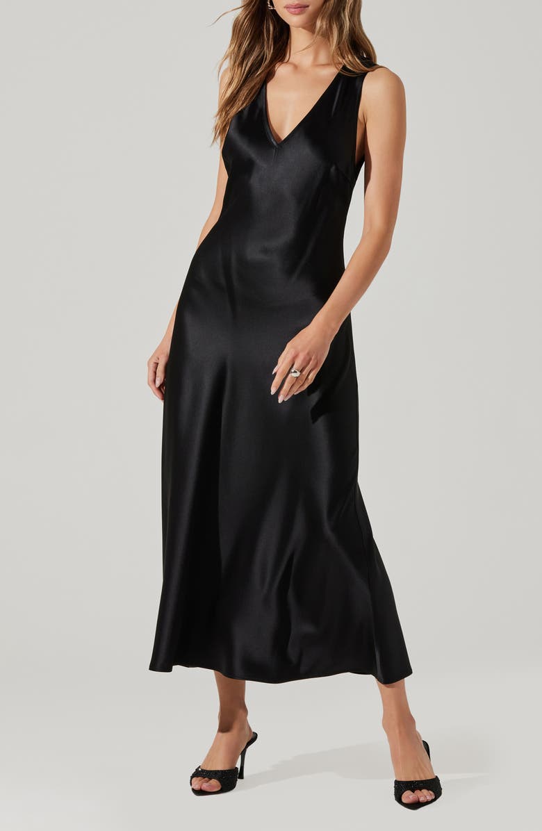 ASTR the Label Ellora Sleeveless A-Line Dress, Alternate, color, 