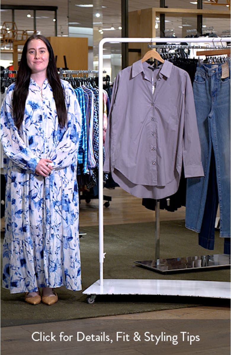 Embellished Oversize Cotton Shirt, sales video thumbnail