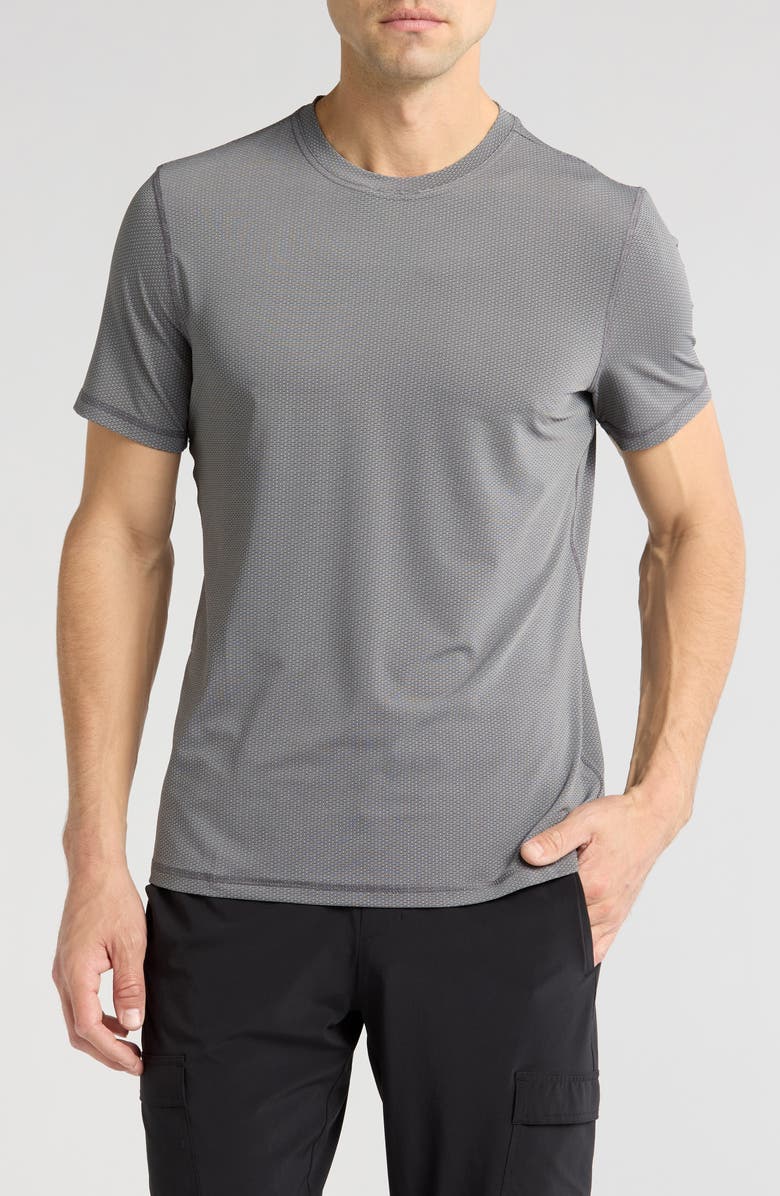 90 DEGREE BY REFLEX Strive Crewneck T-Shirt, Main, color, Black