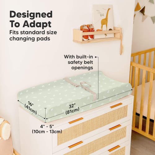Keababies 2-pack Soothe Changing Pad Covers In Green