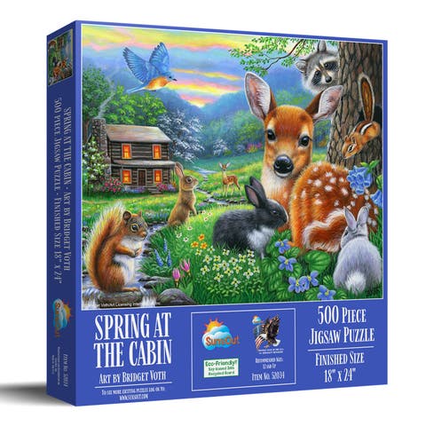 Spring at the Cabin 500 piece Jigsaw Puzzle for Adults