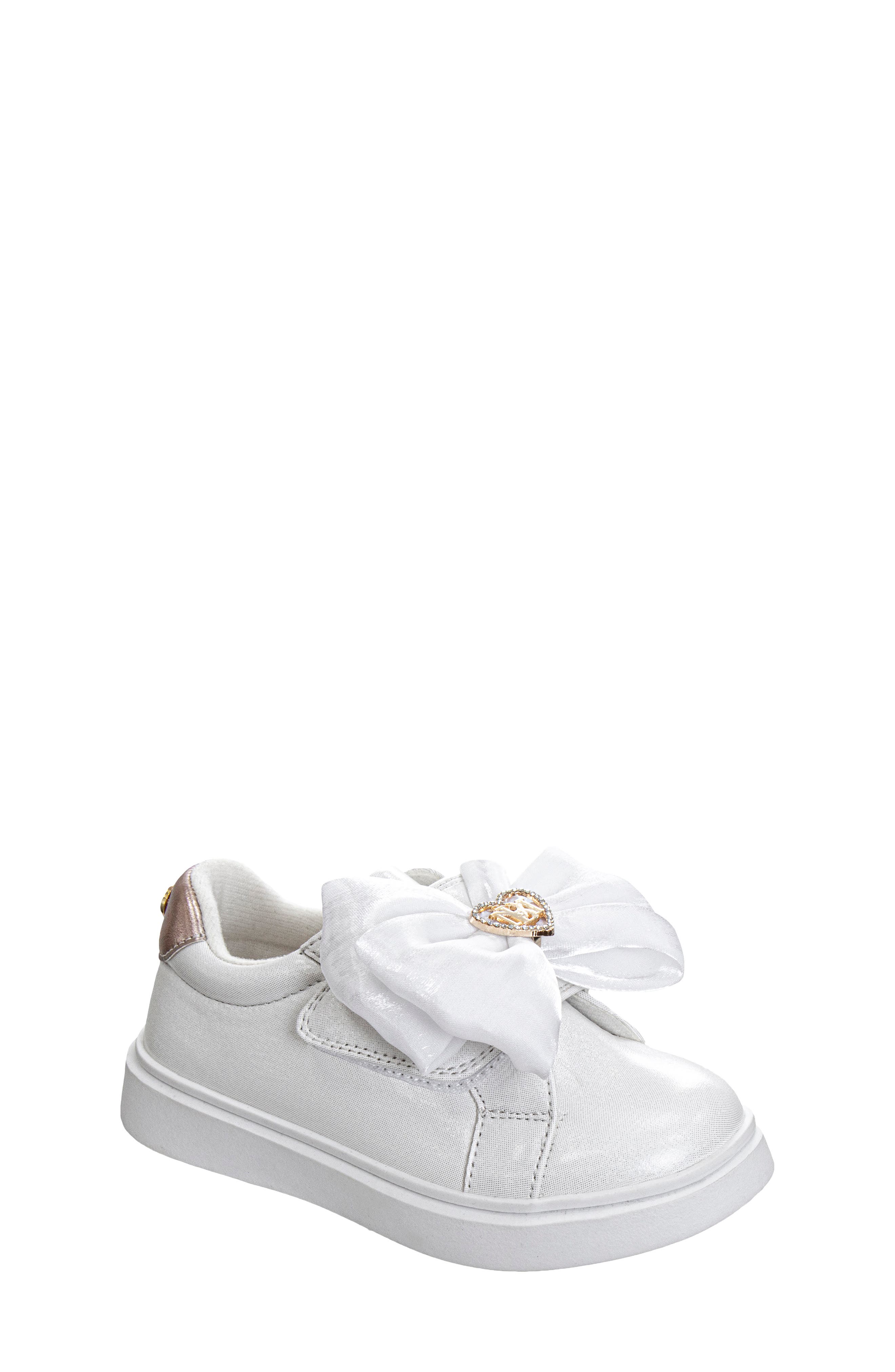 Badgley Mischka Collection Kids' Kensie Sneaker, Main, color, White