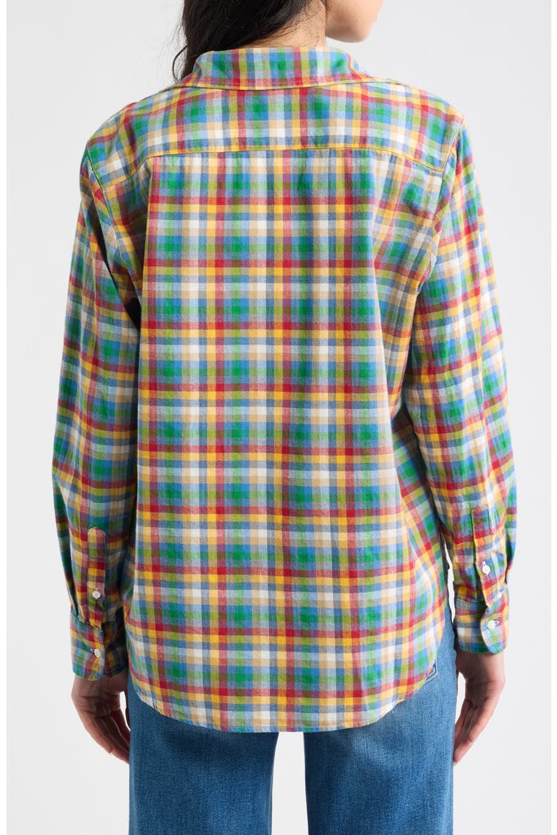 Eileen Check Cotton Flannel Button-Up Shirt, Alternate, color, MULTI CHECK FLANNEL