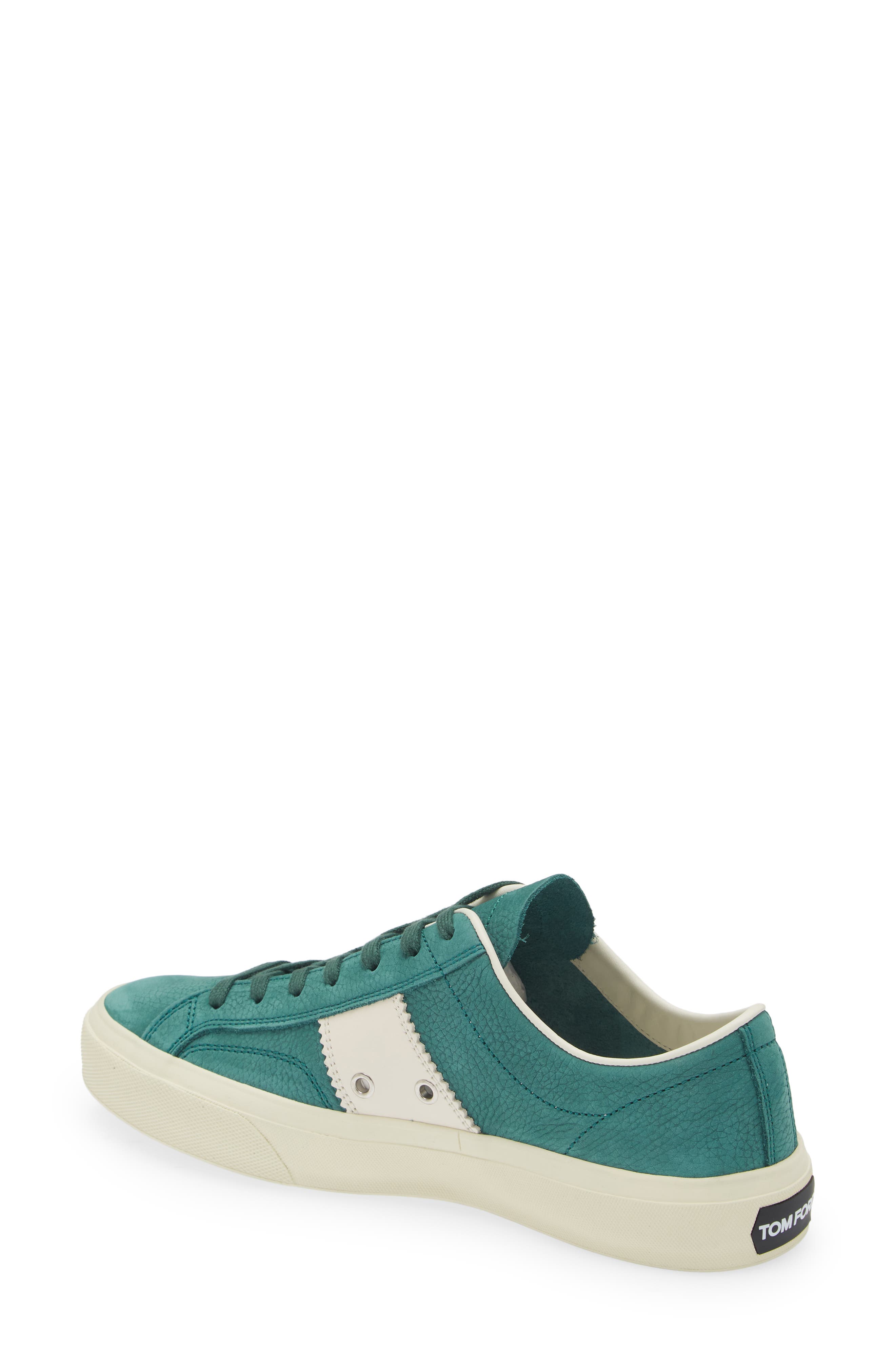 TOM FORD Cambridge Low Top Sneaker, Alternate, color, Green/ Cream