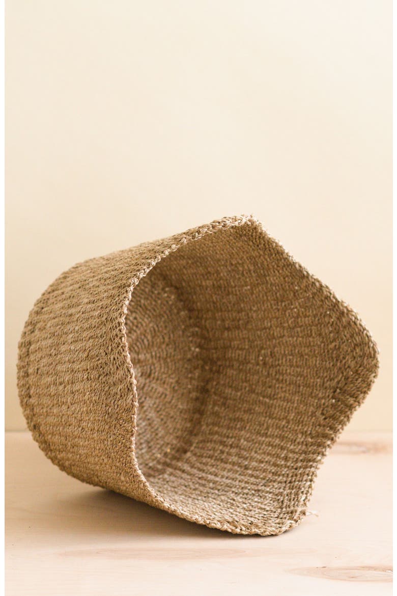 Scallop Edge Storage Basket, Alternate, color, Natural