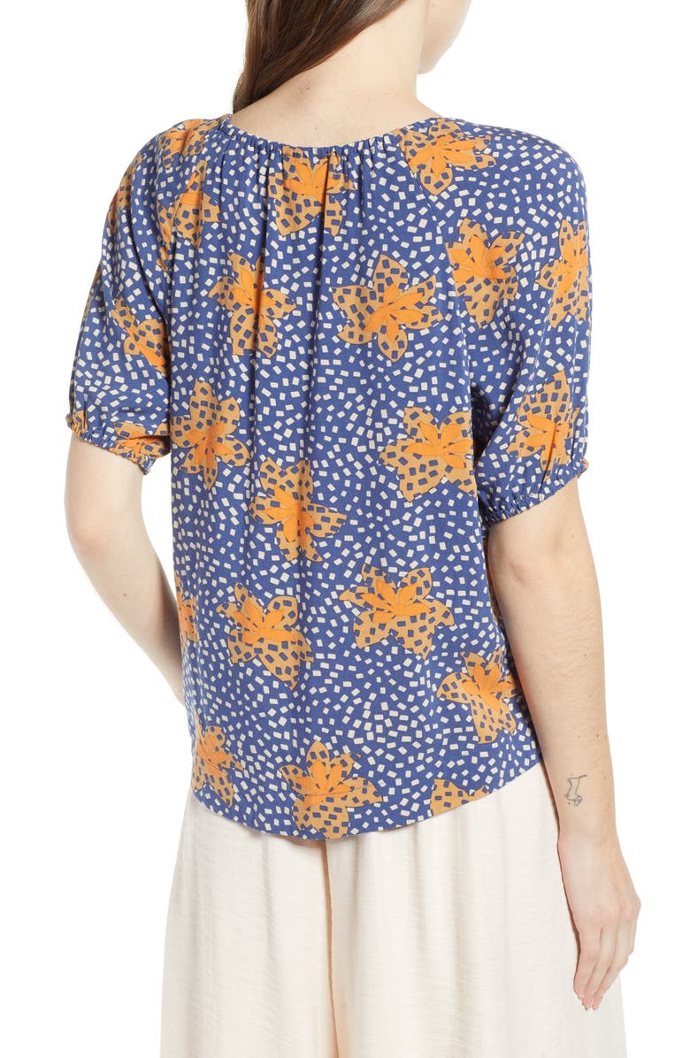 THE ODELLS Metrist Print Blouse, Alternate, color, 